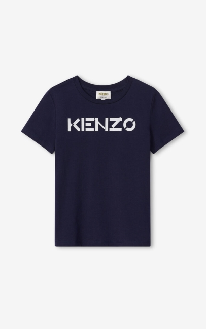 Kenzo Kids Kenzo Logo T-shirt Navy Blue